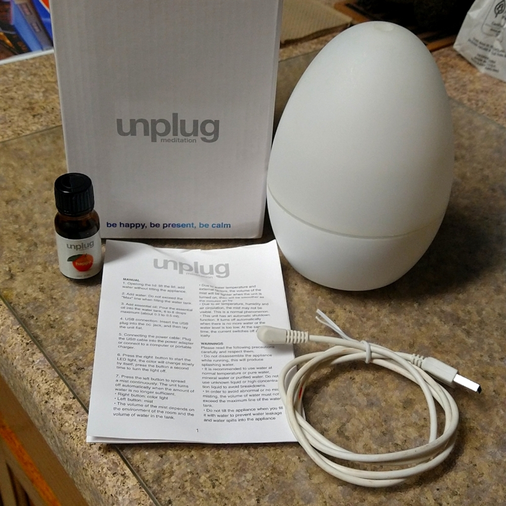 Unplug Meditation Studio Happy Essential Oil Diffuser Aromatherapy